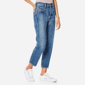 Levi's Altered Straight High Rise Paint Splatter